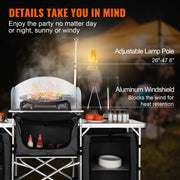 Camping Outdoor Kitchen Table Cabinet