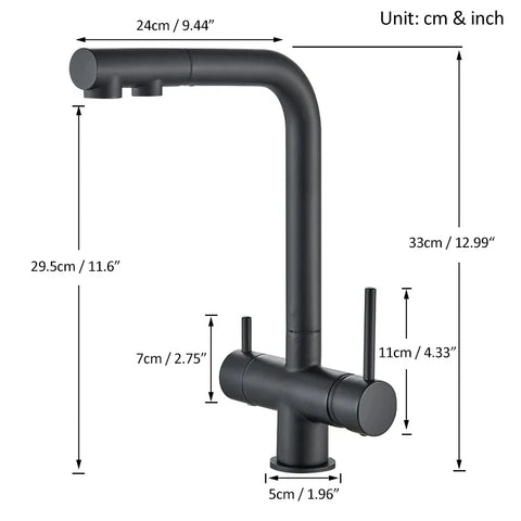 Hot and Cold Kitchecn Water Faucet with Tap