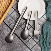 Long Handle Spoon Titanium Cookware