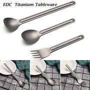 Long Handle Spoon Titanium Cookware